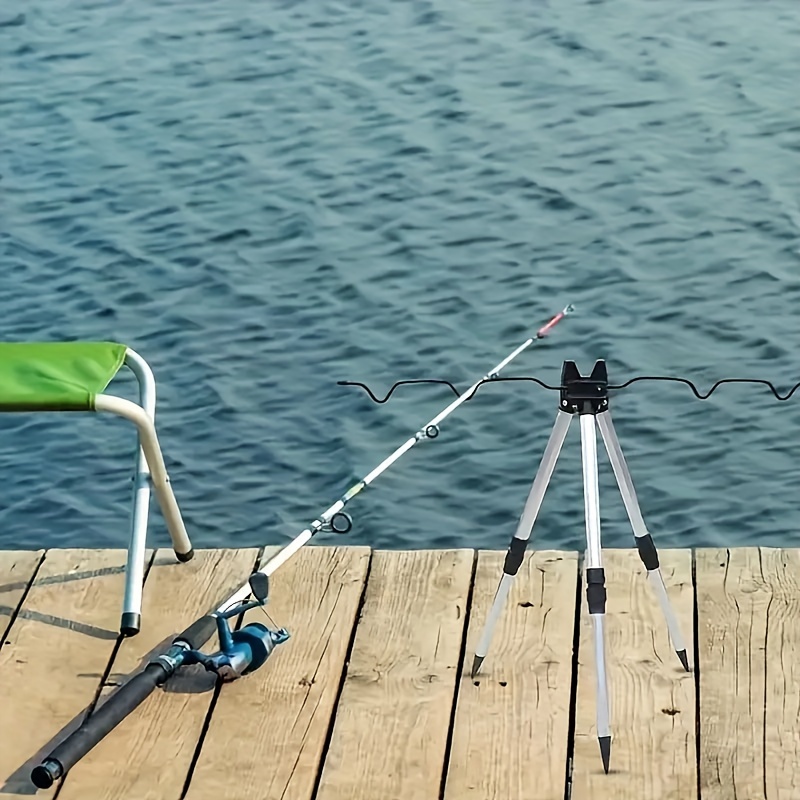 Telescopic Fishing Rod - 1 قطعة حامل سبائك الألومنيوم تلسكوبي