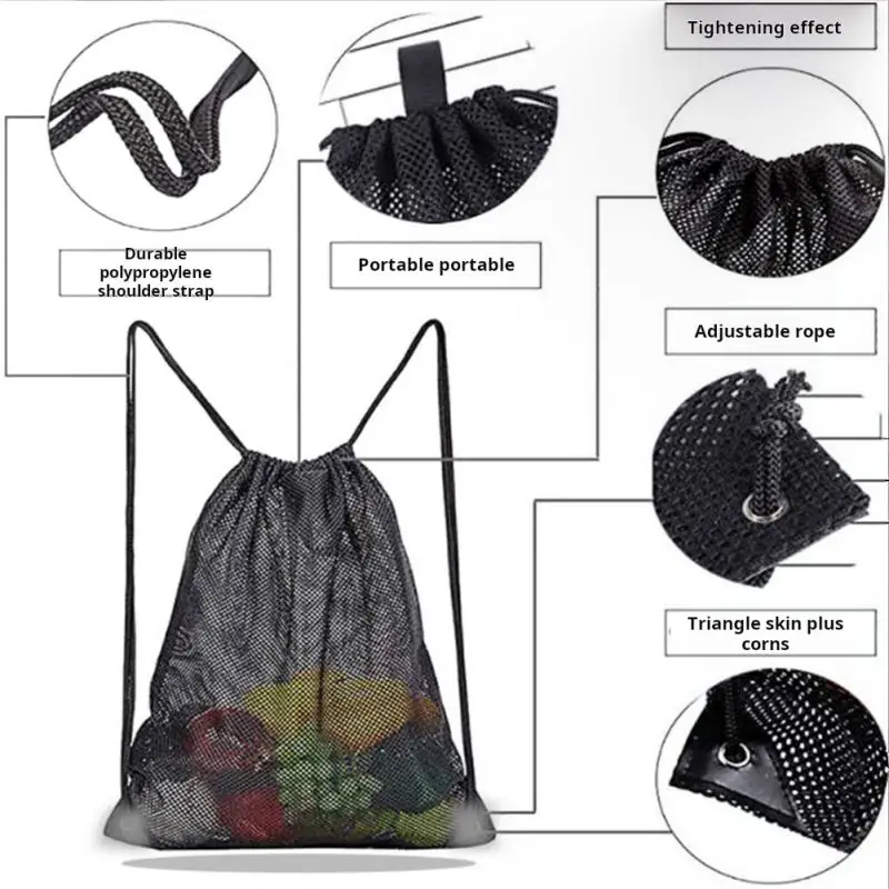 حقيبة ظهر شبكية مع حبل، حقيبة  - مراجعة Fishing Equipment Bag وسعره