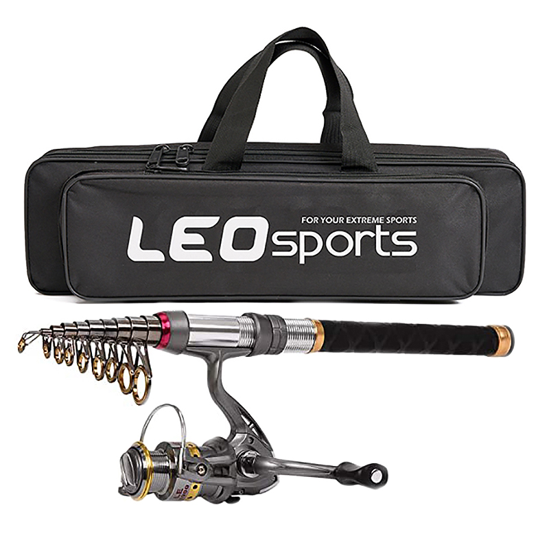 مجموعة صنارة صيد AD45 مع بكرة  - مراجعة Telescopic Fishing Rod وسعره