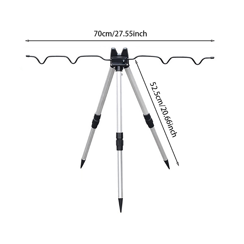 1 قطعة حامل سبائك الألومنيوم ت - مراجعة Telescopic Fishing Rod وسعره