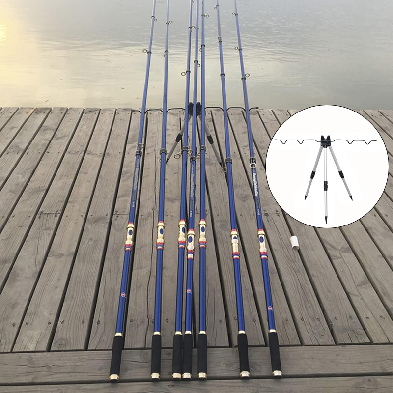 1 قطعة حامل سبائك الألومنيوم ت - مراجعة Telescopic Fishing Rod وسعره