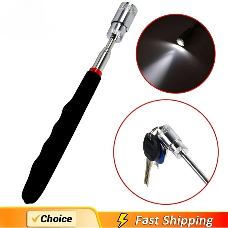 قلم مغناطيسي تلسكوبي مع ضوء LE - مراجعة Telescopic Fishing Rod وسعره