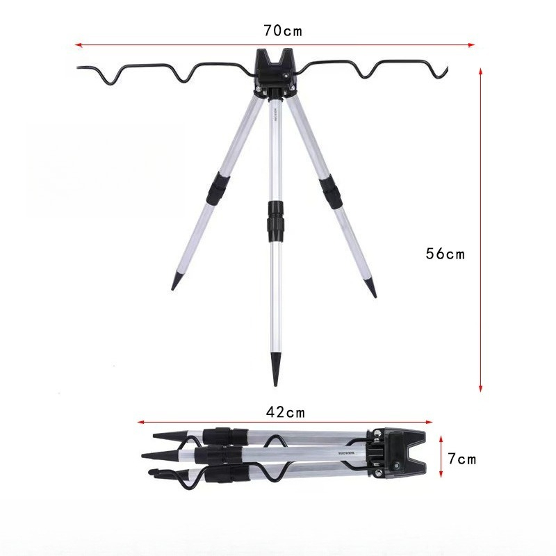 حامل صنارة صيد بحري من الألومن - مراجعة Telescopic Fishing Rod وسعره