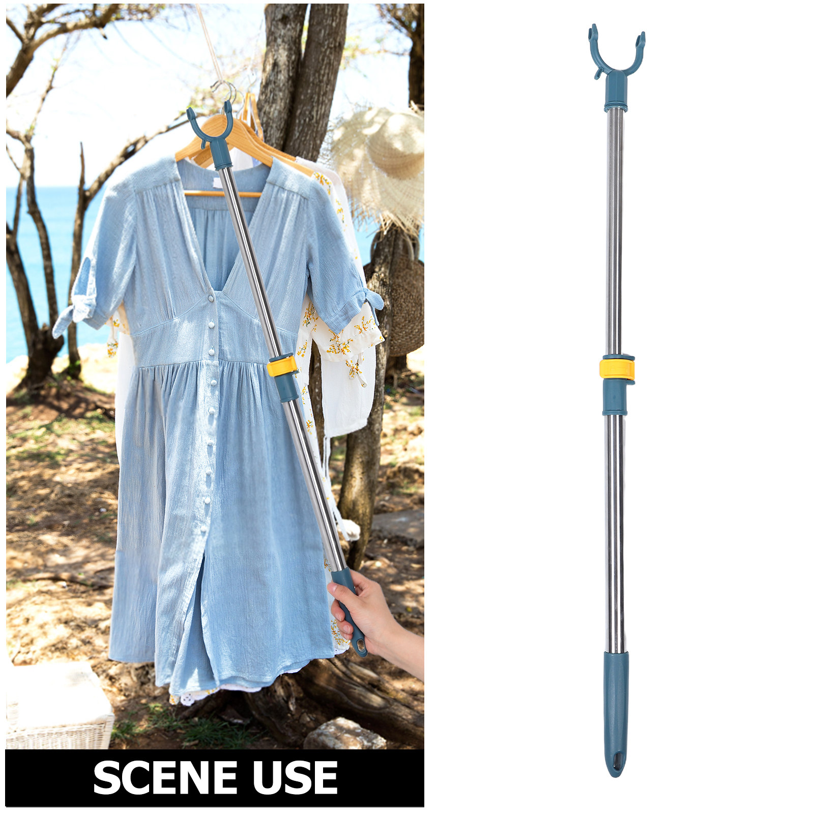 قضيب تجفيف ملابس قابل للتمديد  - مراجعة Telescopic Fishing Rod وسعره